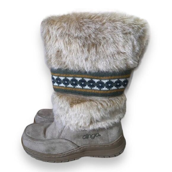 Dingo Cozie Winter Boots Beige DI6022 Women's 6 - Picture 1 of 9